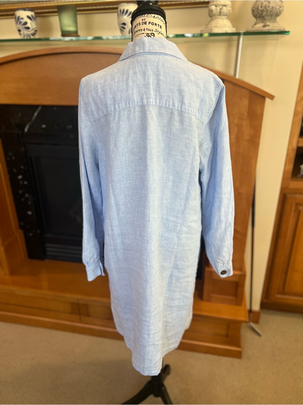 J. Jill Light Blue Linen Dress - Picture 3 of 8